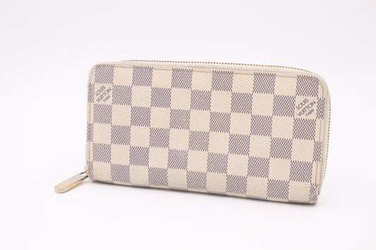 Louis Vuitton Long Zippy Wallet in Damier Azur Canvas