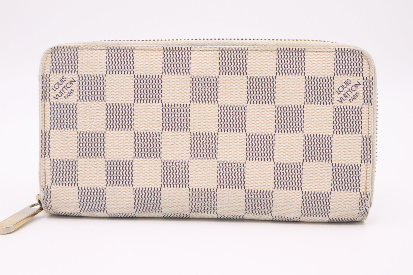 Louis Vuitton Long Zippy Wallet in Damier Azur Canvas