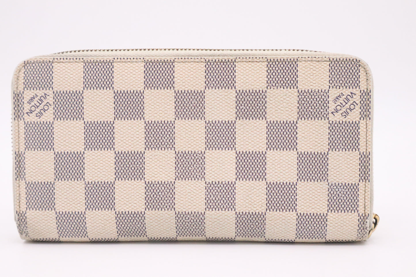 Louis Vuitton Long Zippy Wallet in Damier Azur Canvas