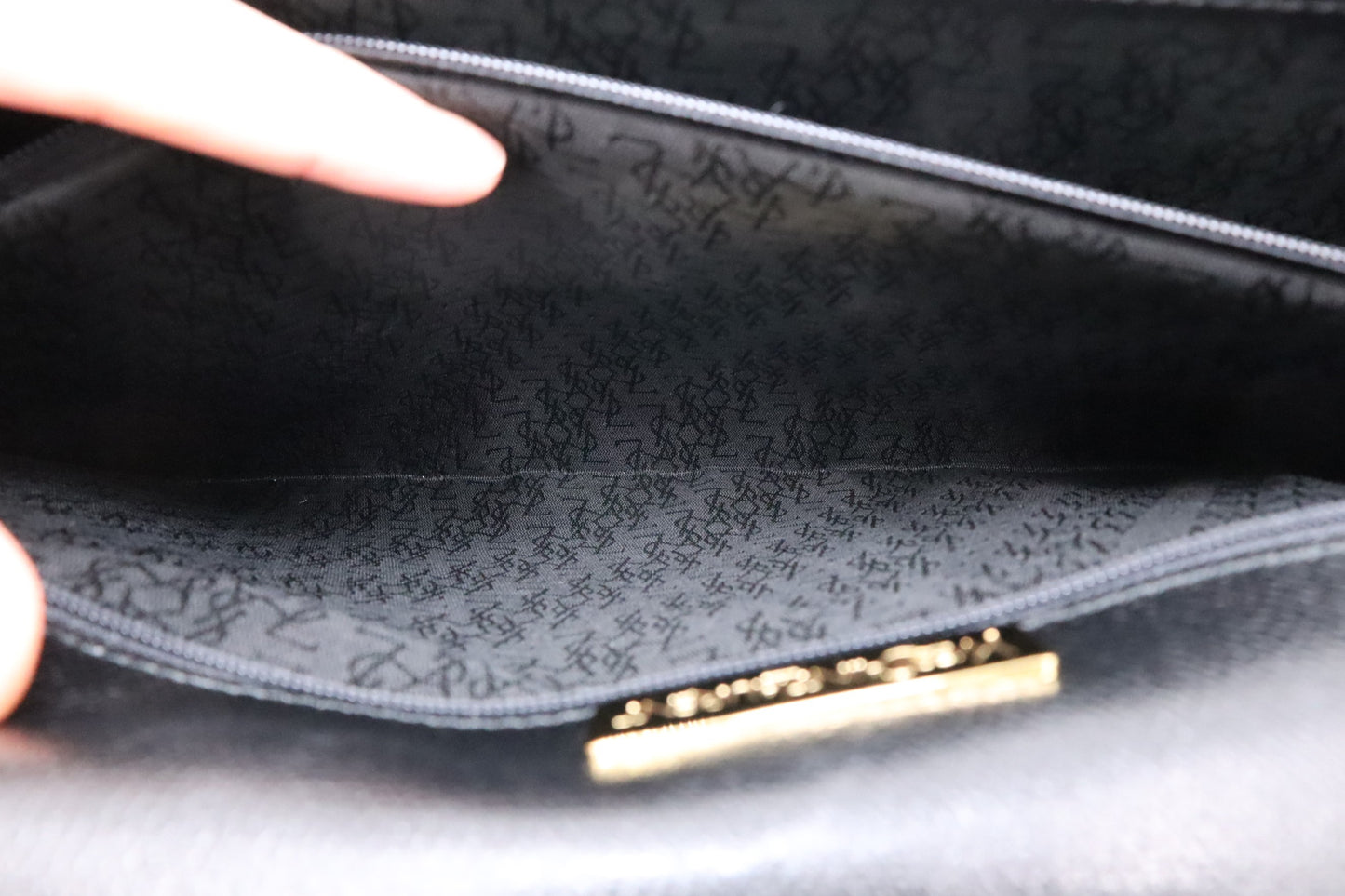 YSL Saint Laurent Briefcase in Black Leather
