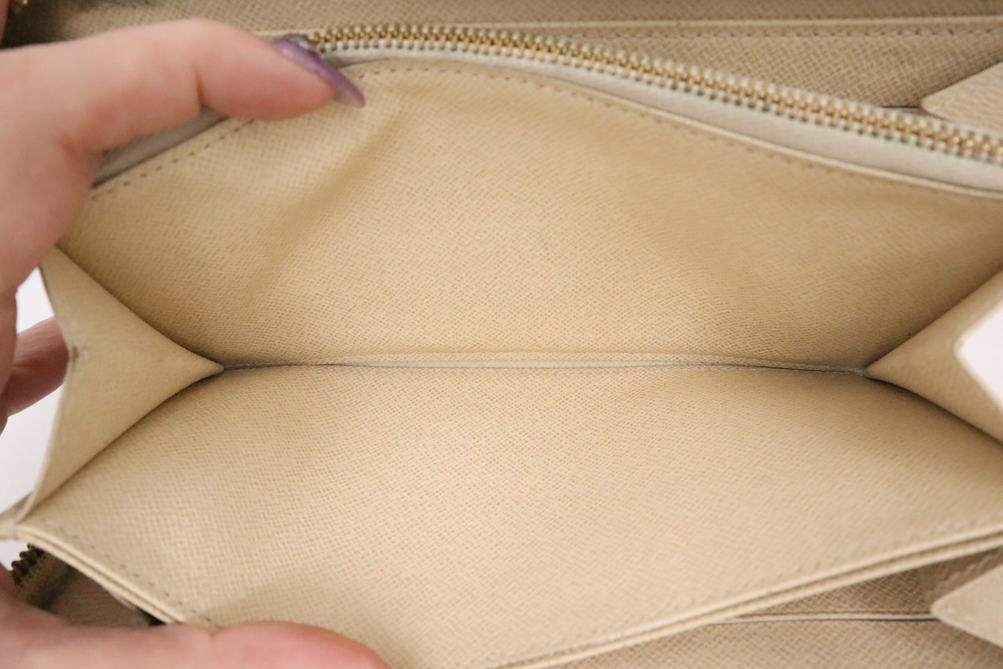 Louis Vuitton Long Zippy Wallet in Damier Azur Canvas