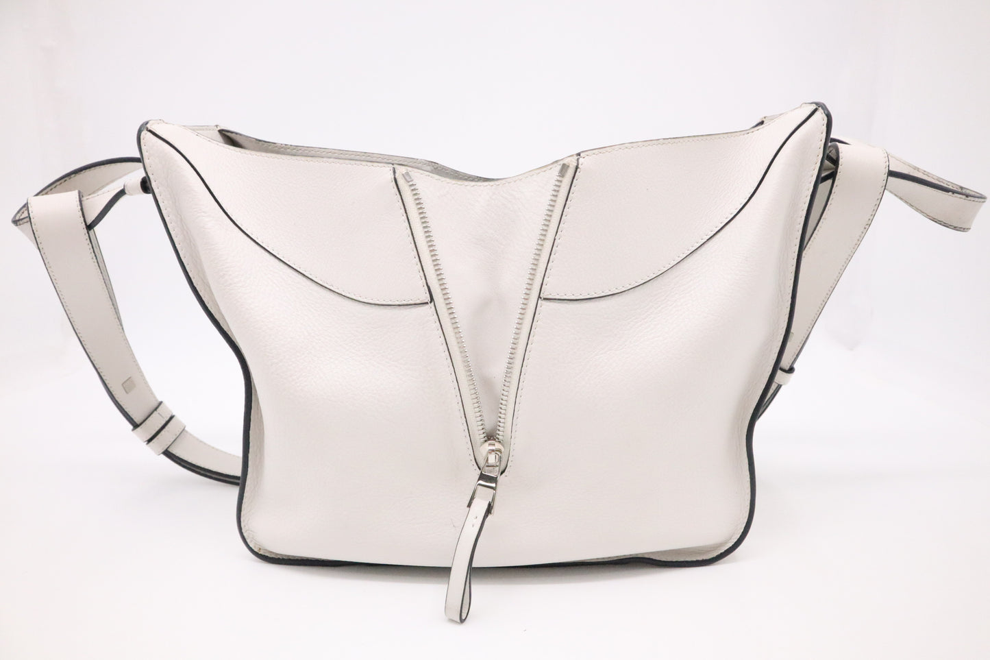 Loewe Small Hammock in White Leather