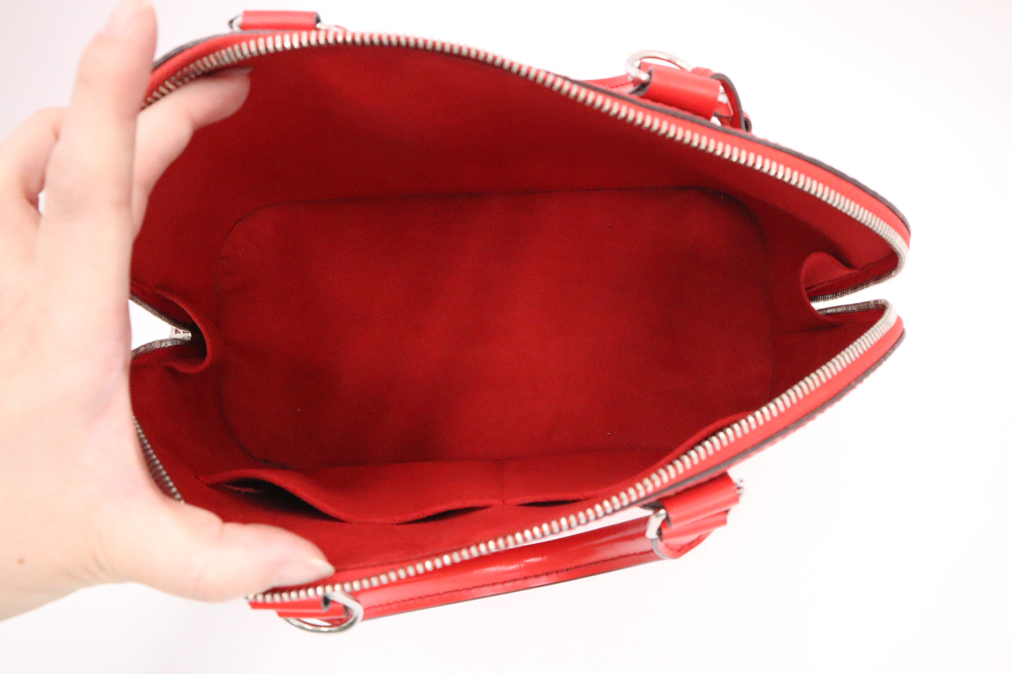 Louis Vuitton Alma PM in Piment Red Epi Leather