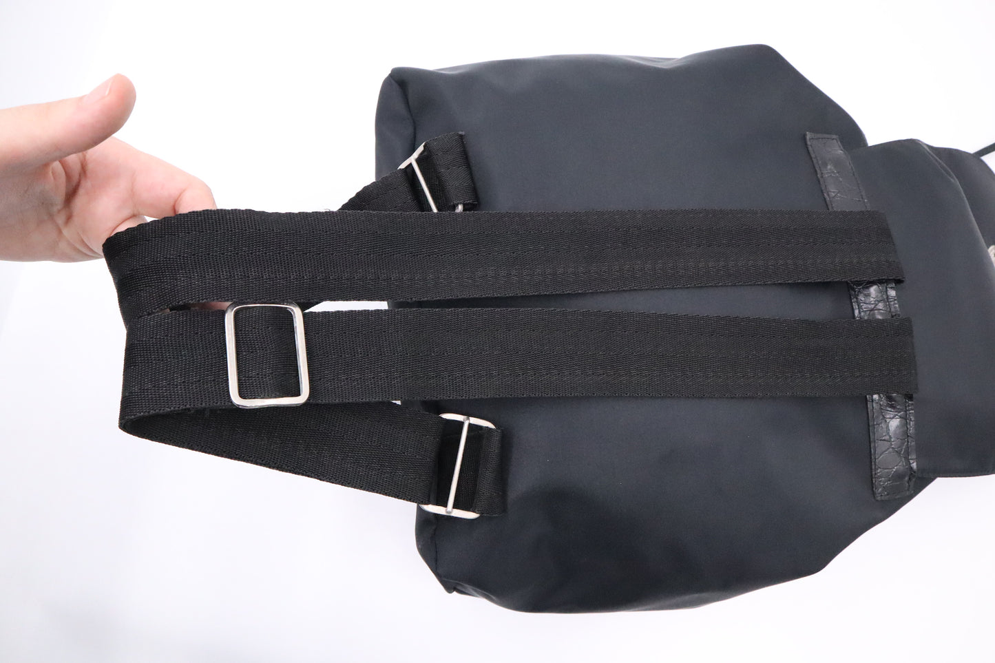 Versace Backpack in Black Nylon