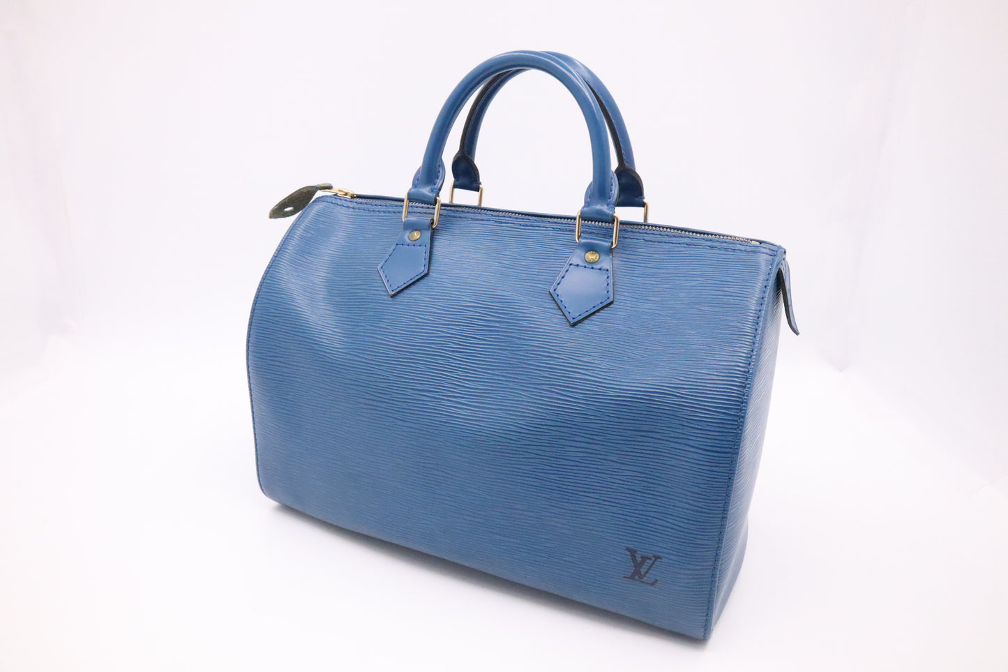 Louis Vuitton Speedy 30 in Blue Epi Leather