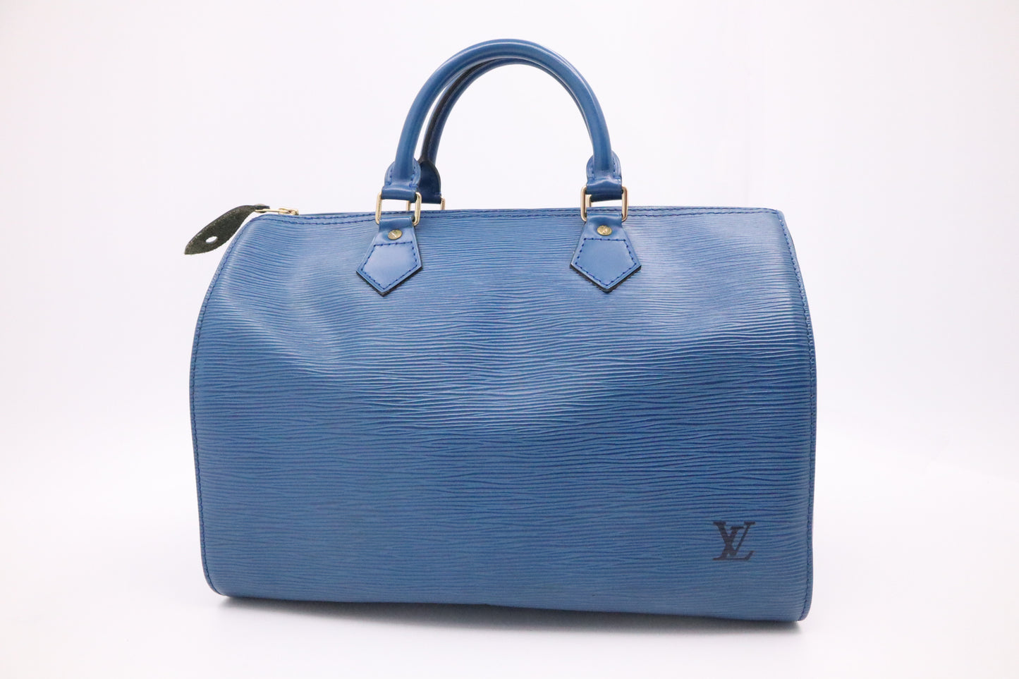 Louis Vuitton Speedy 30 in Blue Epi Leather