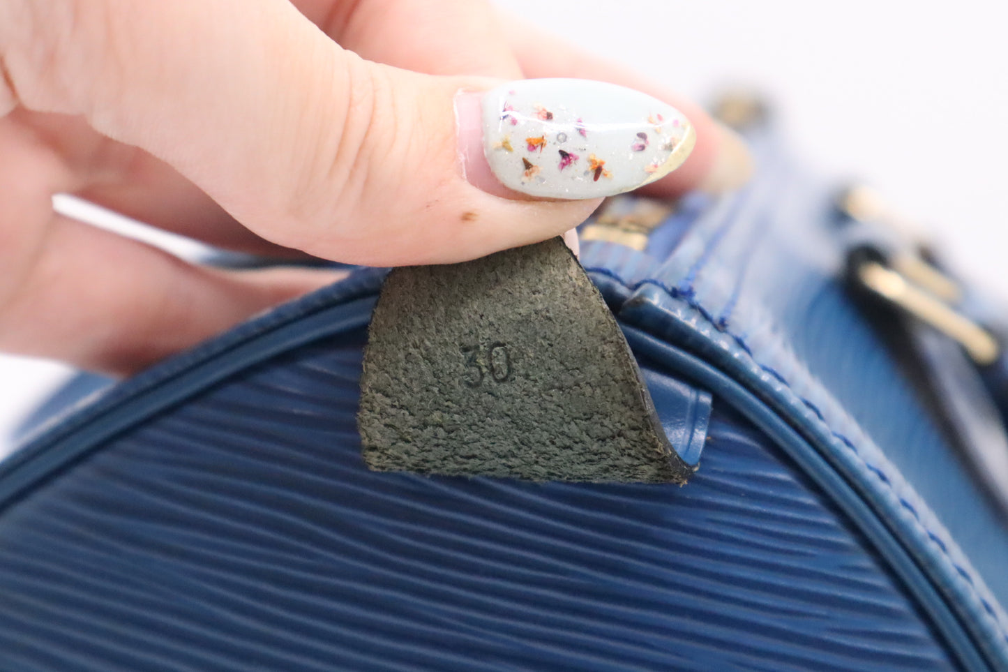 Louis Vuitton Speedy 30 in Blue Epi Leather