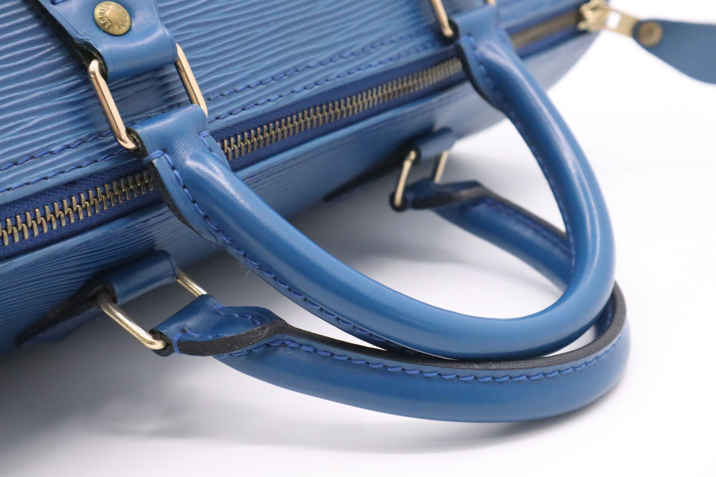 Louis Vuitton Speedy 30 in Blue Epi Leather