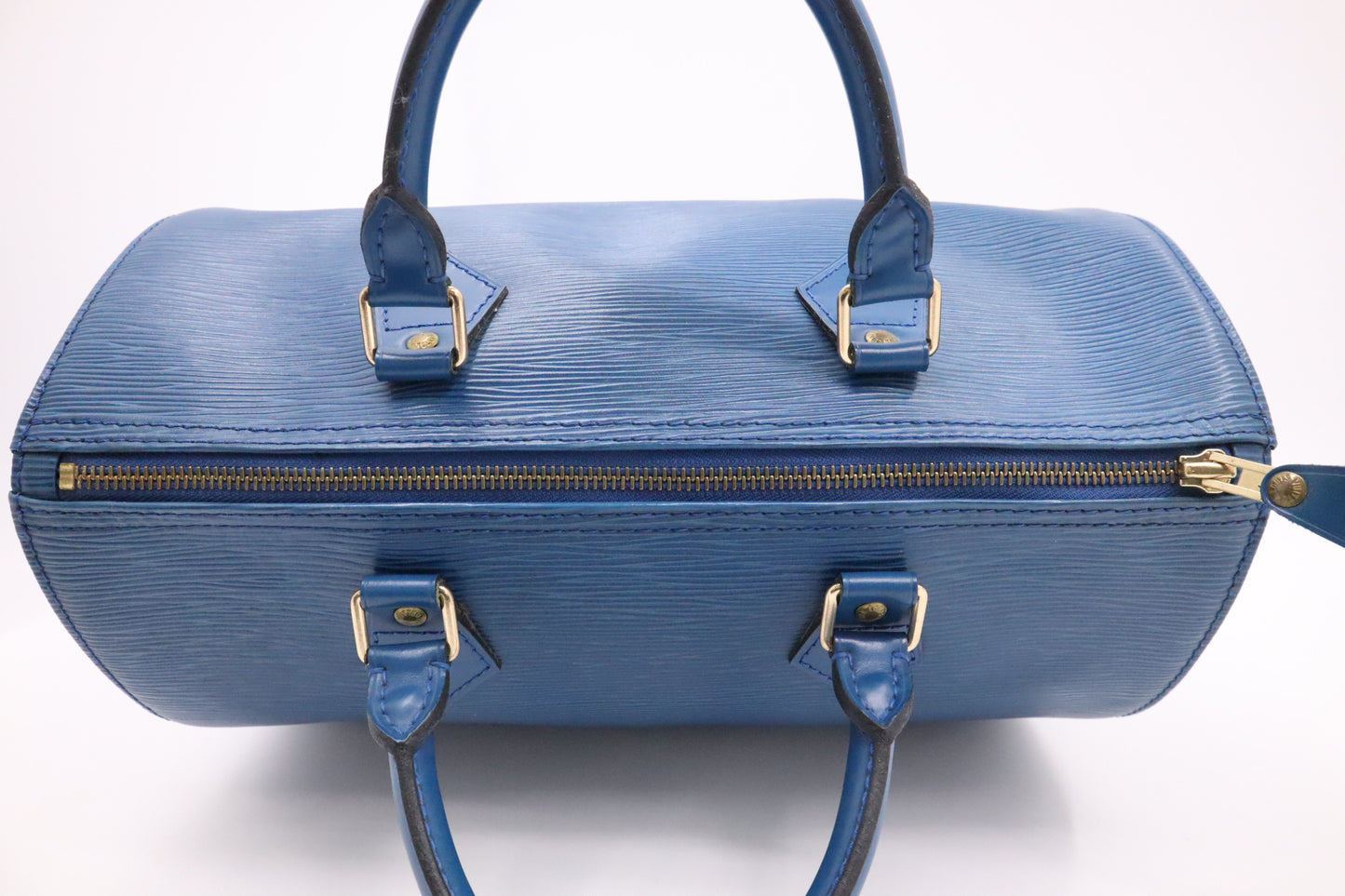 Louis Vuitton Speedy 30 in Blue Epi Leather
