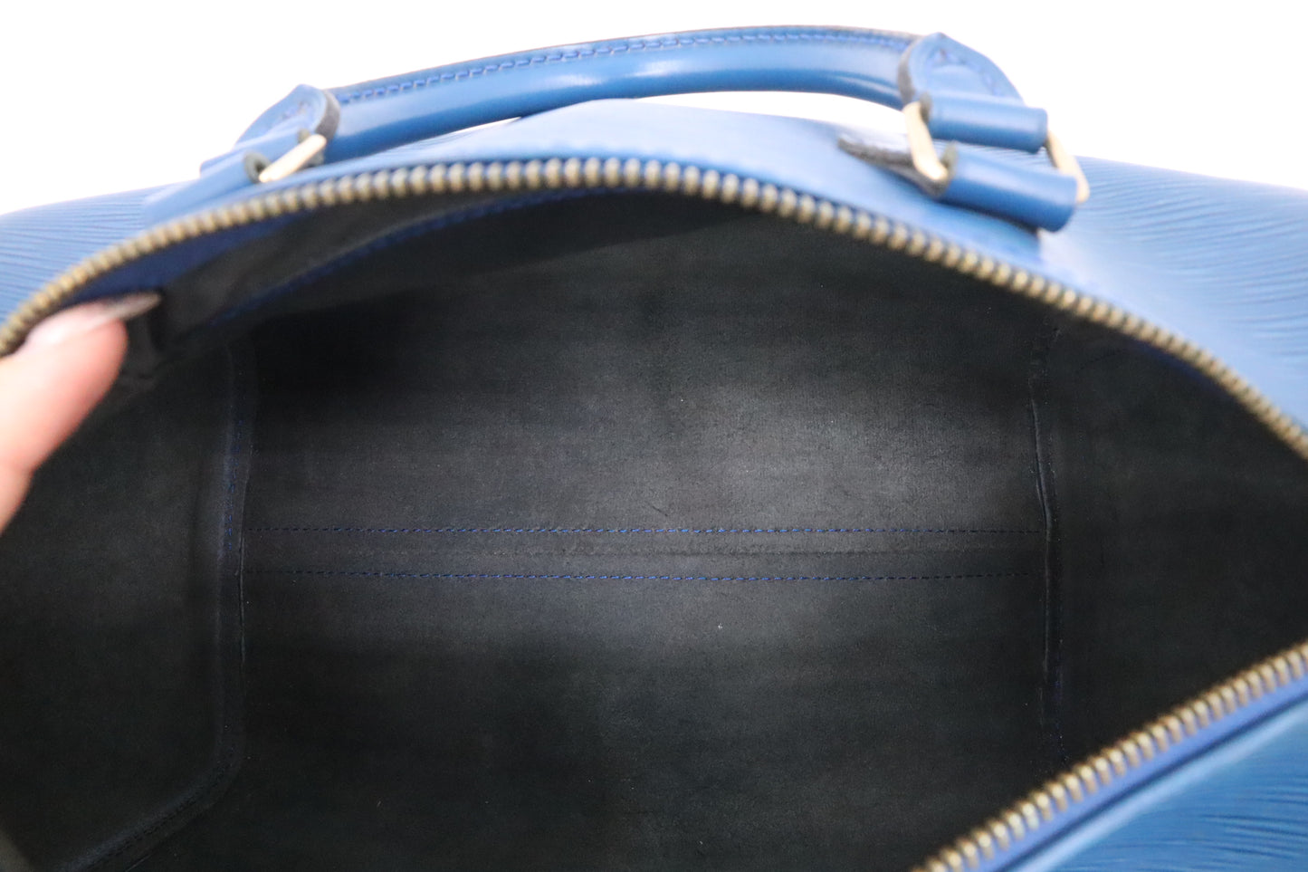 Louis Vuitton Speedy 30 in Blue Epi Leather