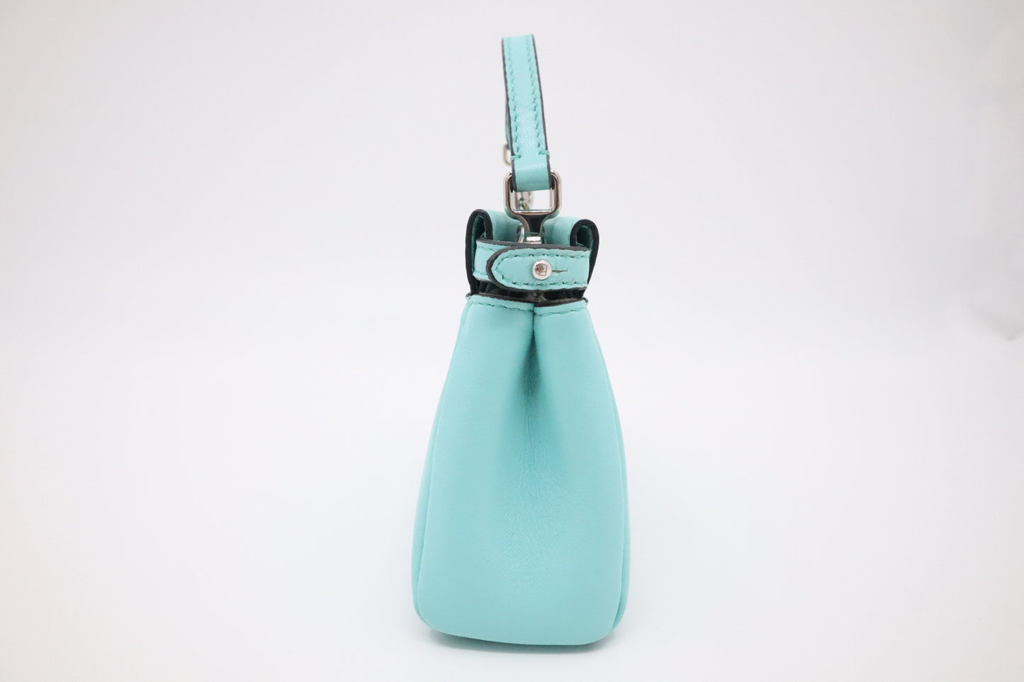 Fendi Mini Peakaboo in Turquoise Leather