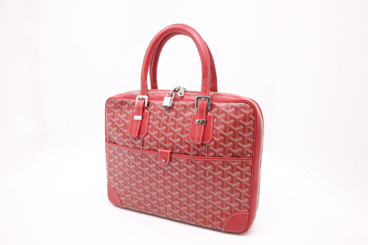 Goyard Ambassade in Red Goyardine Canvas