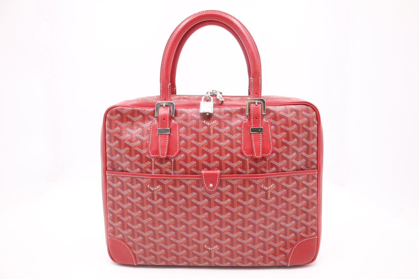 Goyard Ambassade in Red Goyardine Canvas