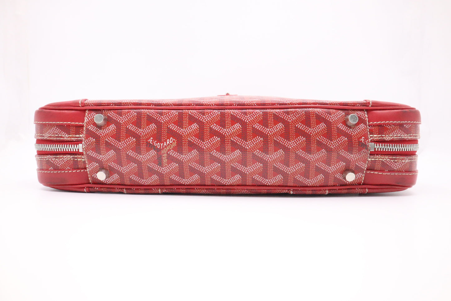 Goyard Ambassade in Red Goyardine Canvas