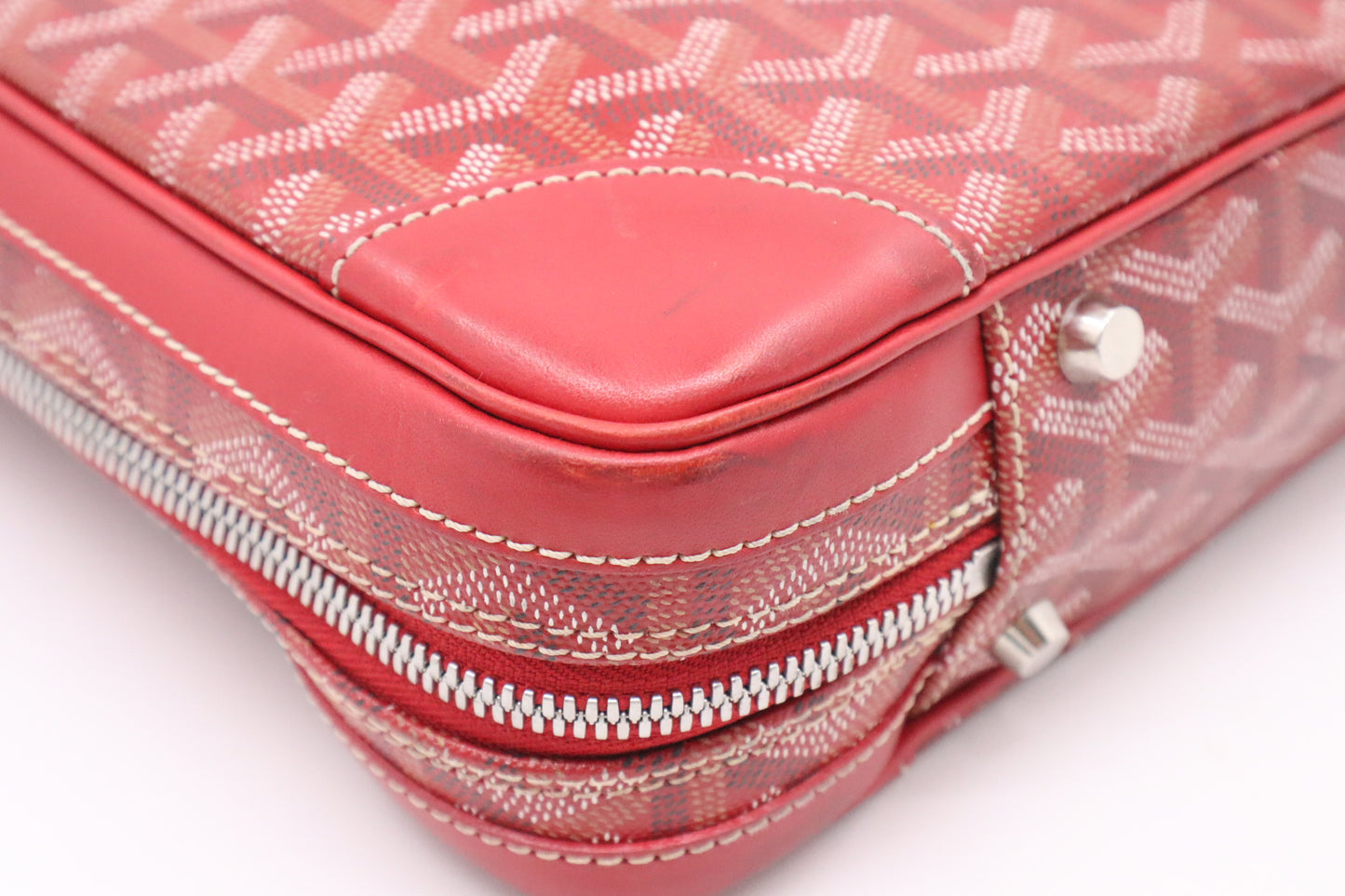 Goyard Ambassade in Red Goyardine Canvas