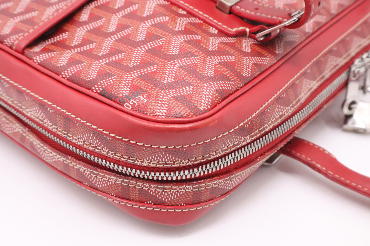 Goyard Ambassade in Red Goyardine Canvas