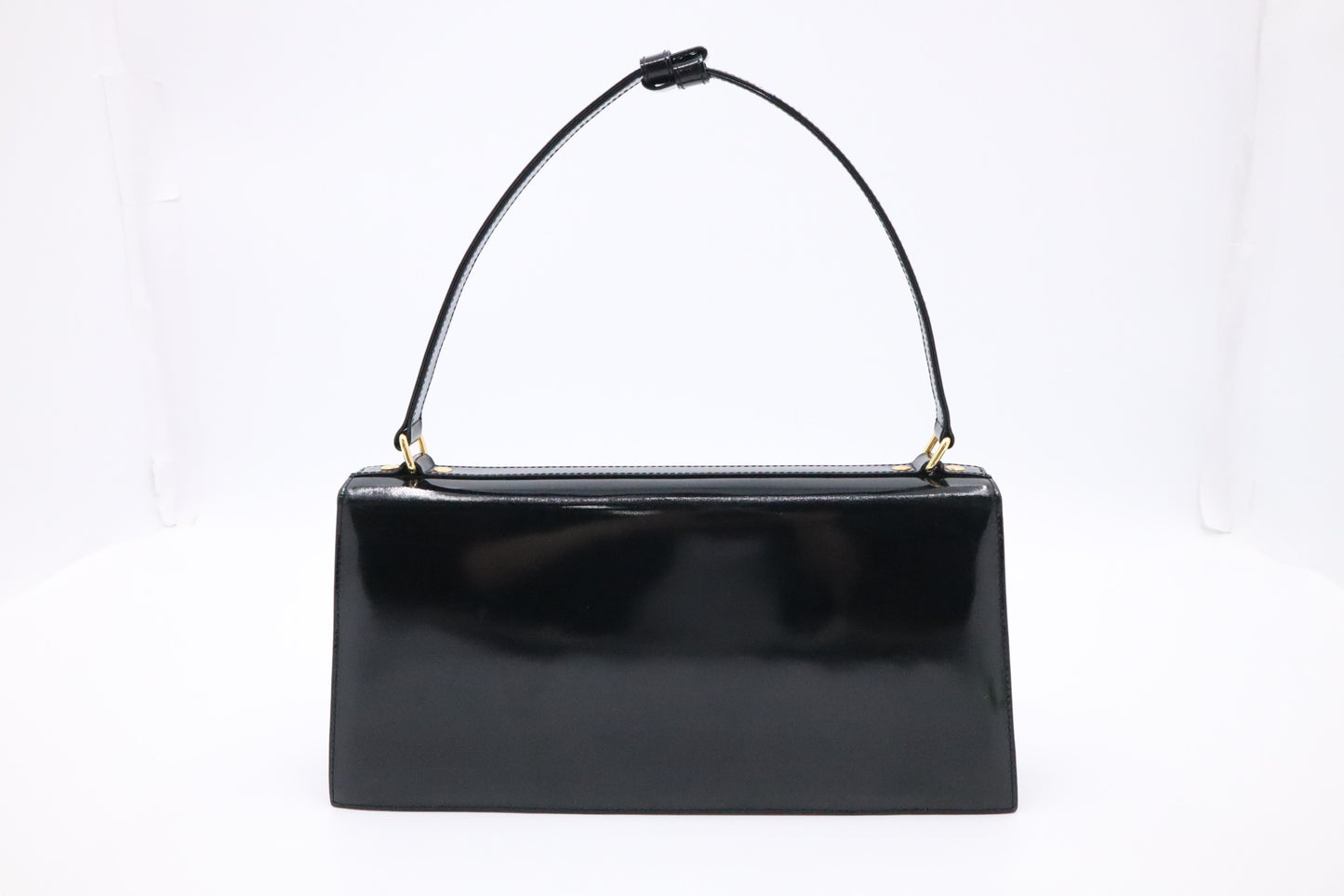 Ferragamo Handbag in Black Patent Leather