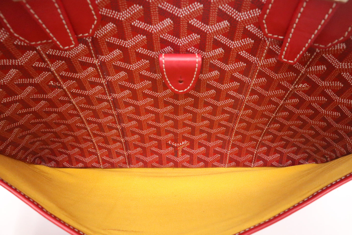 Goyard Ambassade in Red Goyardine Canvas