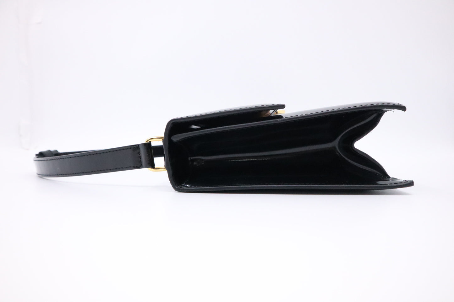 Ferragamo Handbag in Black Patent Leather
