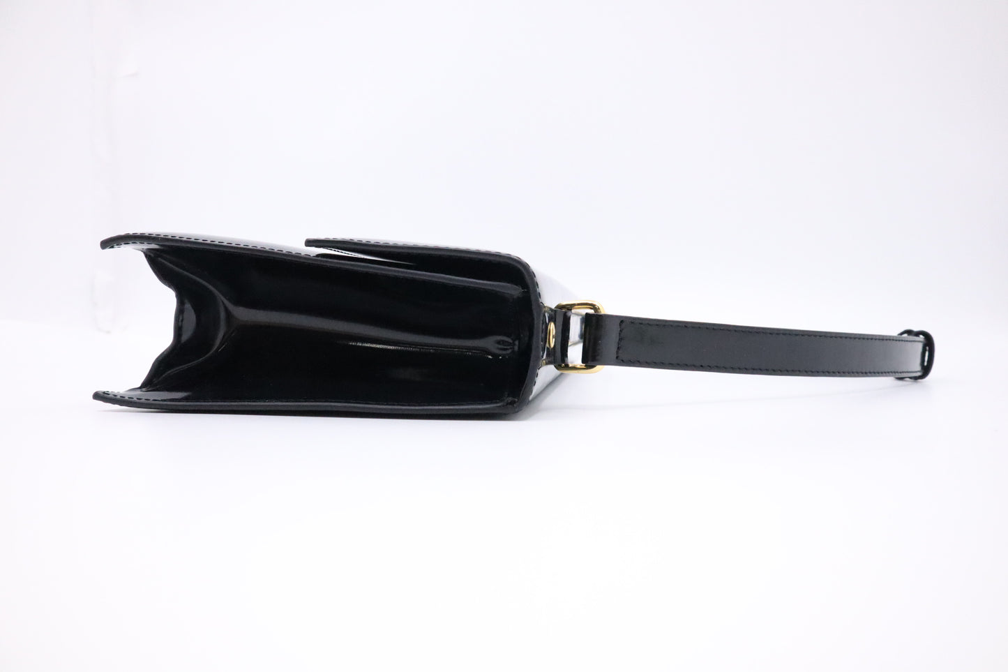 Ferragamo Handbag in Black Patent Leather