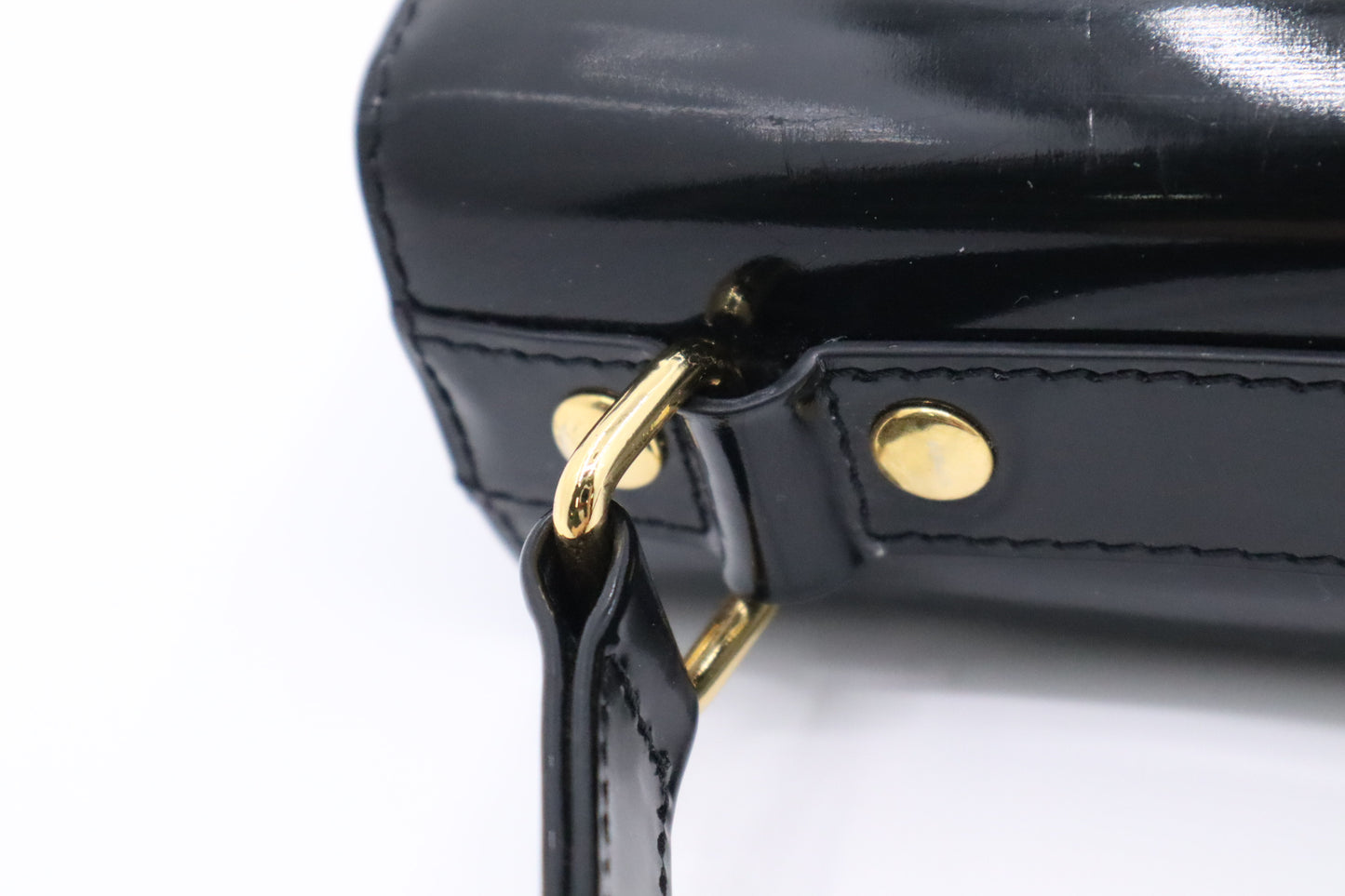 Ferragamo Handbag in Black Patent Leather