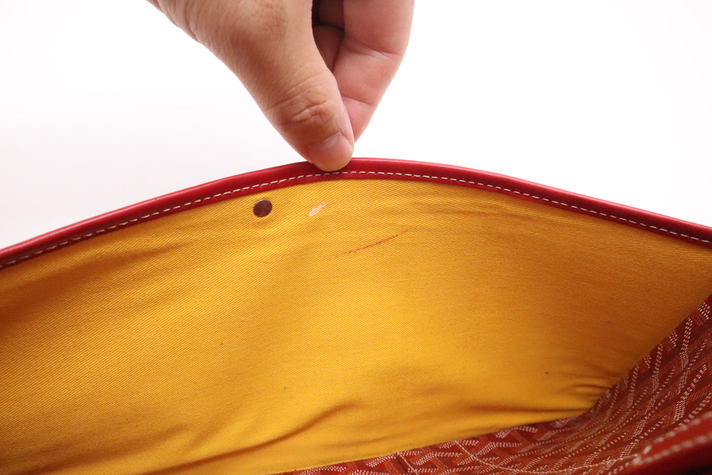Goyard Ambassade in Red Goyardine Canvas