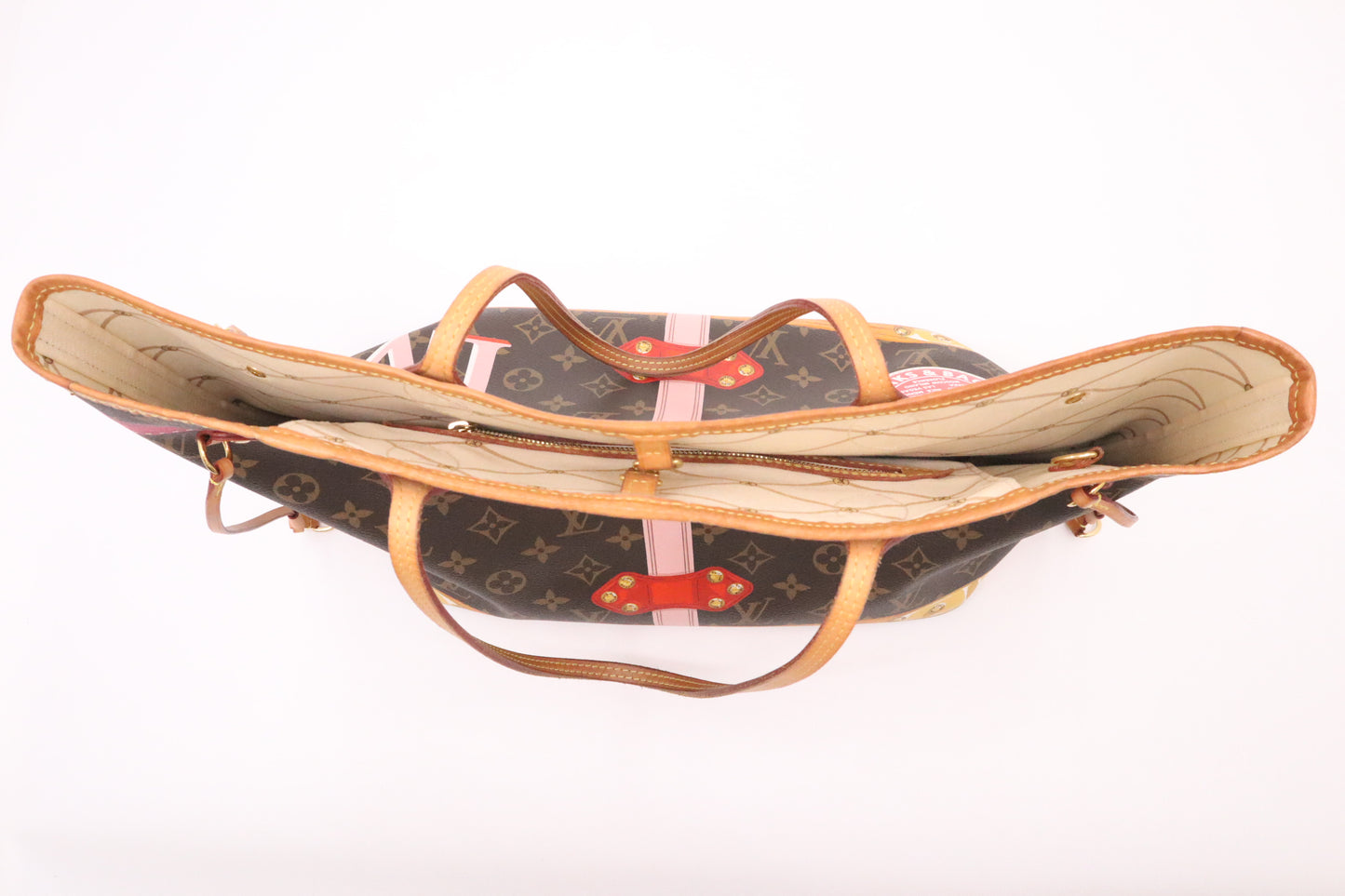 Louis Vuitton Neverfull MM in Summer Trunk Monogram Canvas