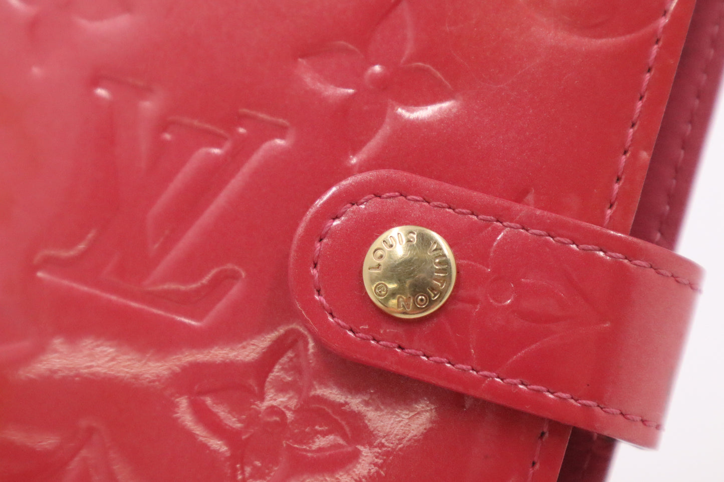 Louis Vuitton Agenda PM in Pink Vernis Leather