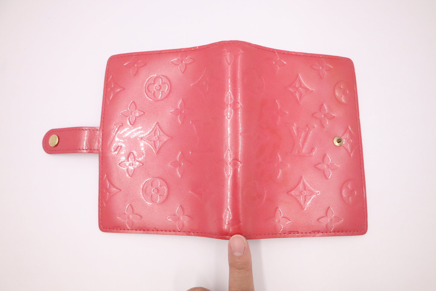Louis Vuitton Agenda PM in Pink Vernis Leather