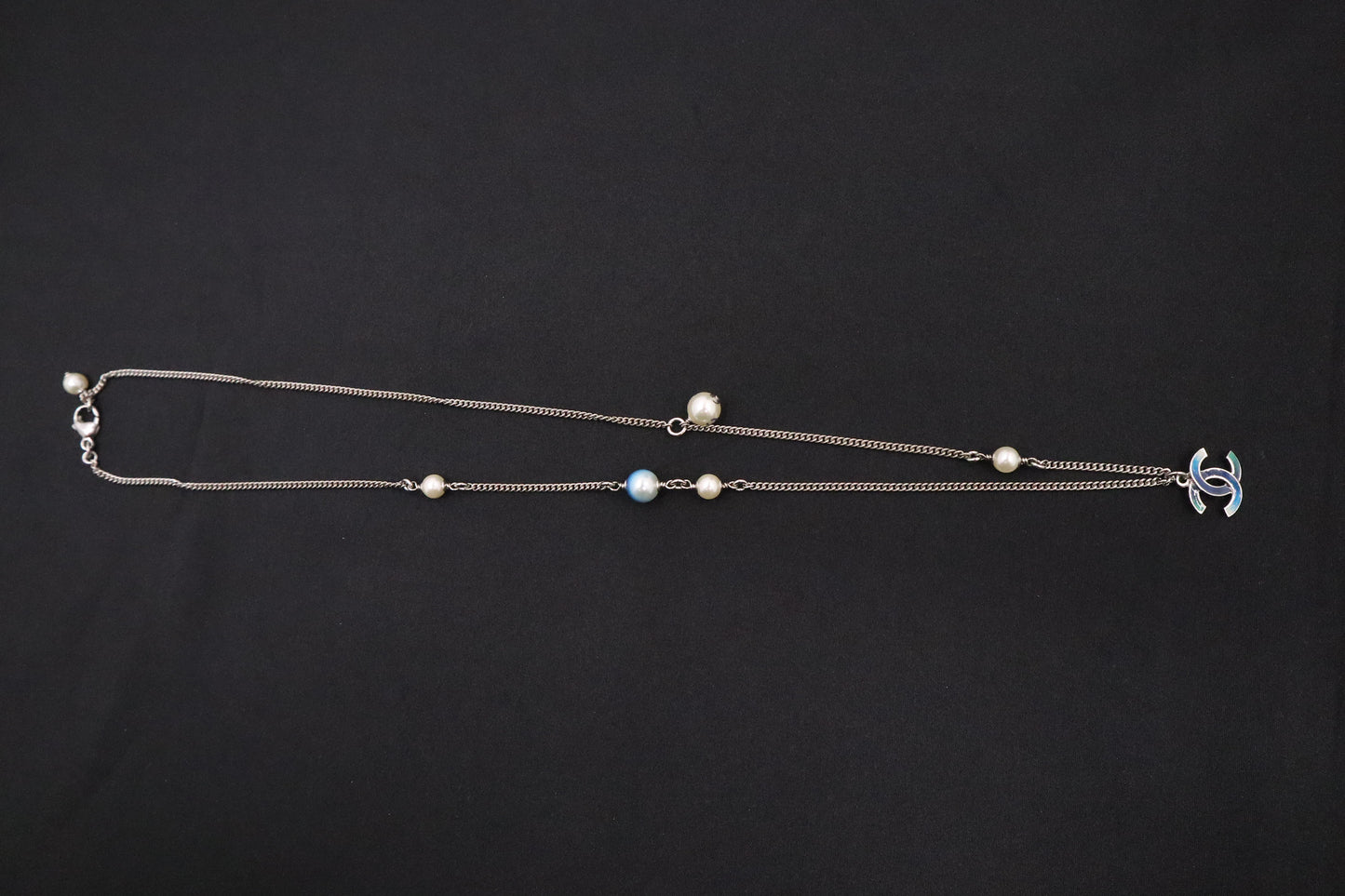 Chanel Necklace in Silver and Blue