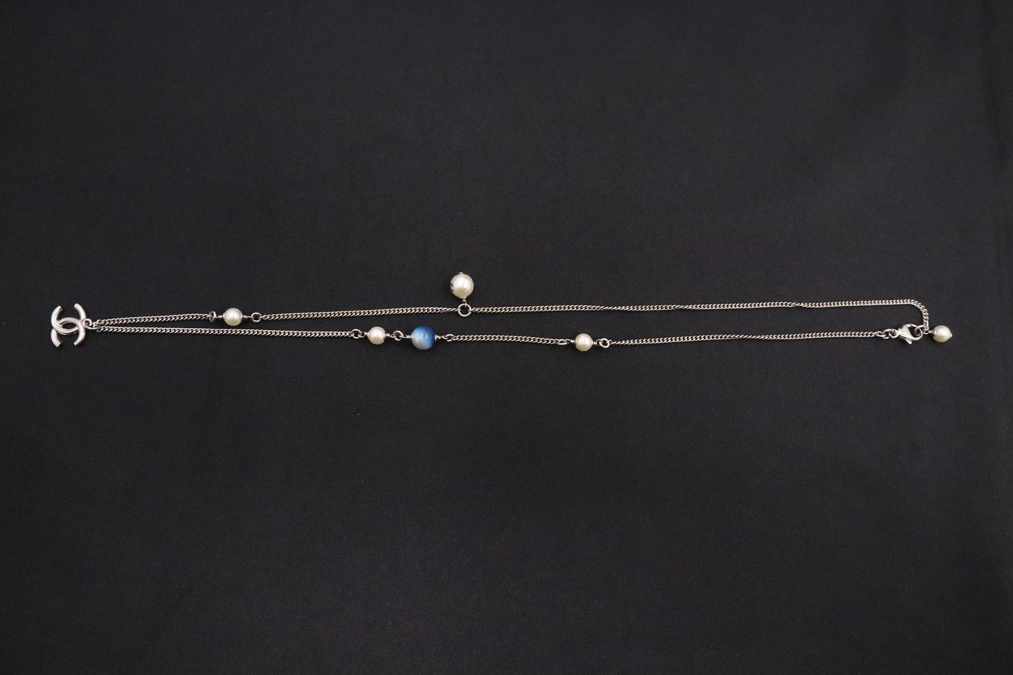 Chanel Necklace in Silver and Blue