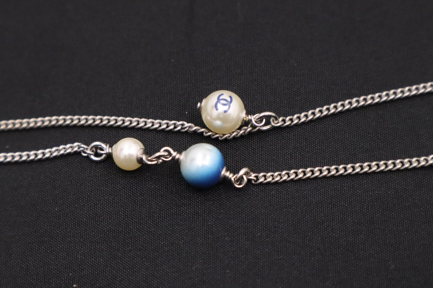 Chanel Necklace in Silver and Blue