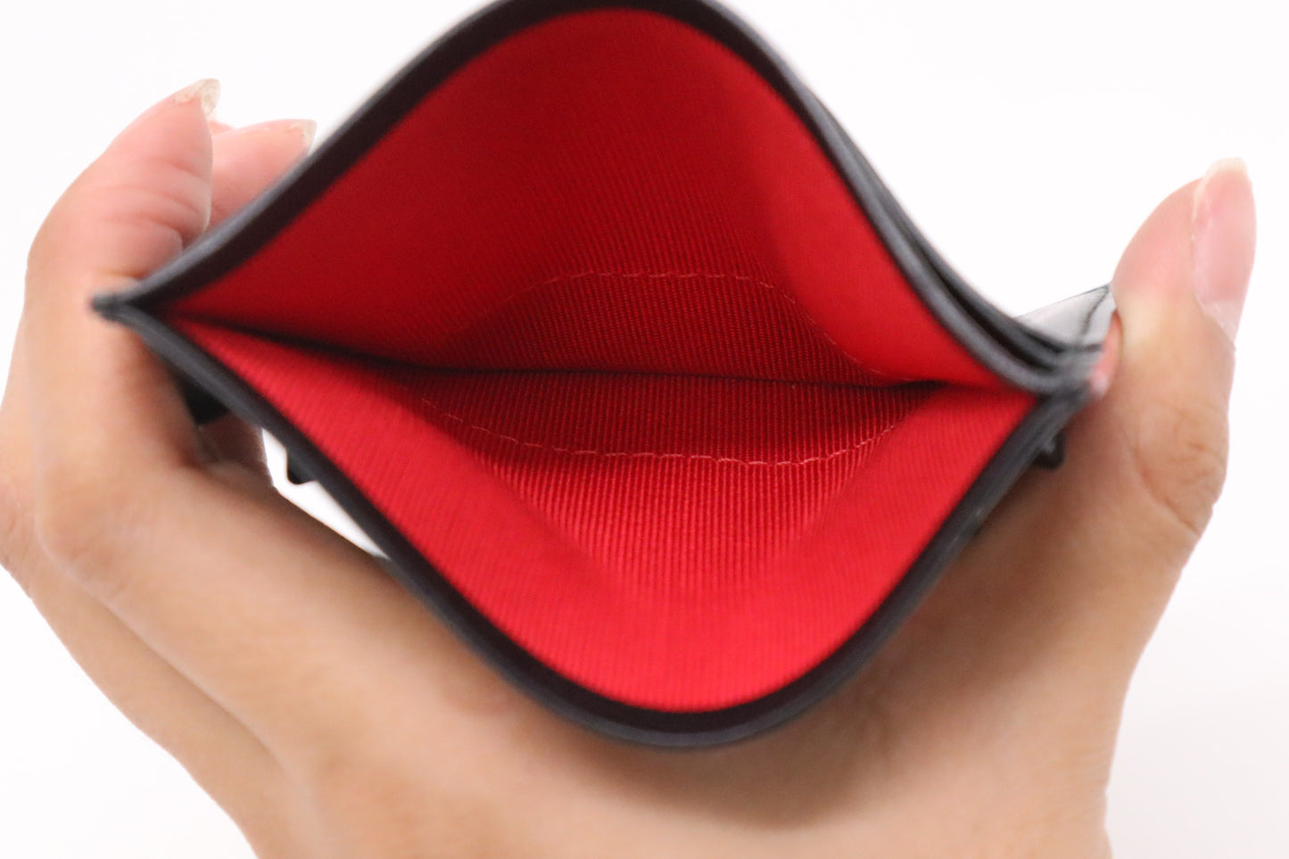 Louboutin Kios Card Holder in Black Leather