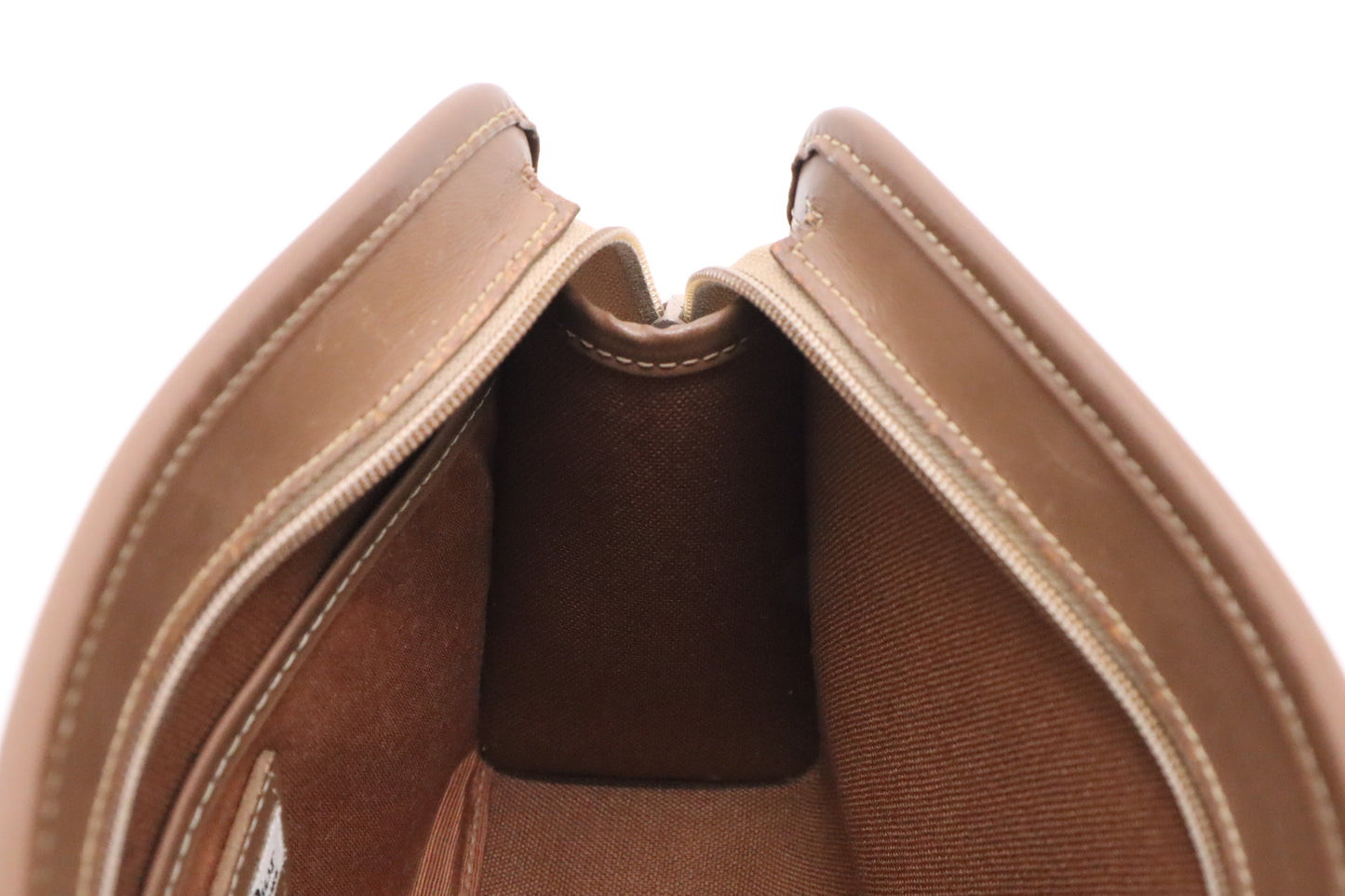 Dior Pouch in Beige Honeycomb Coated Canvas