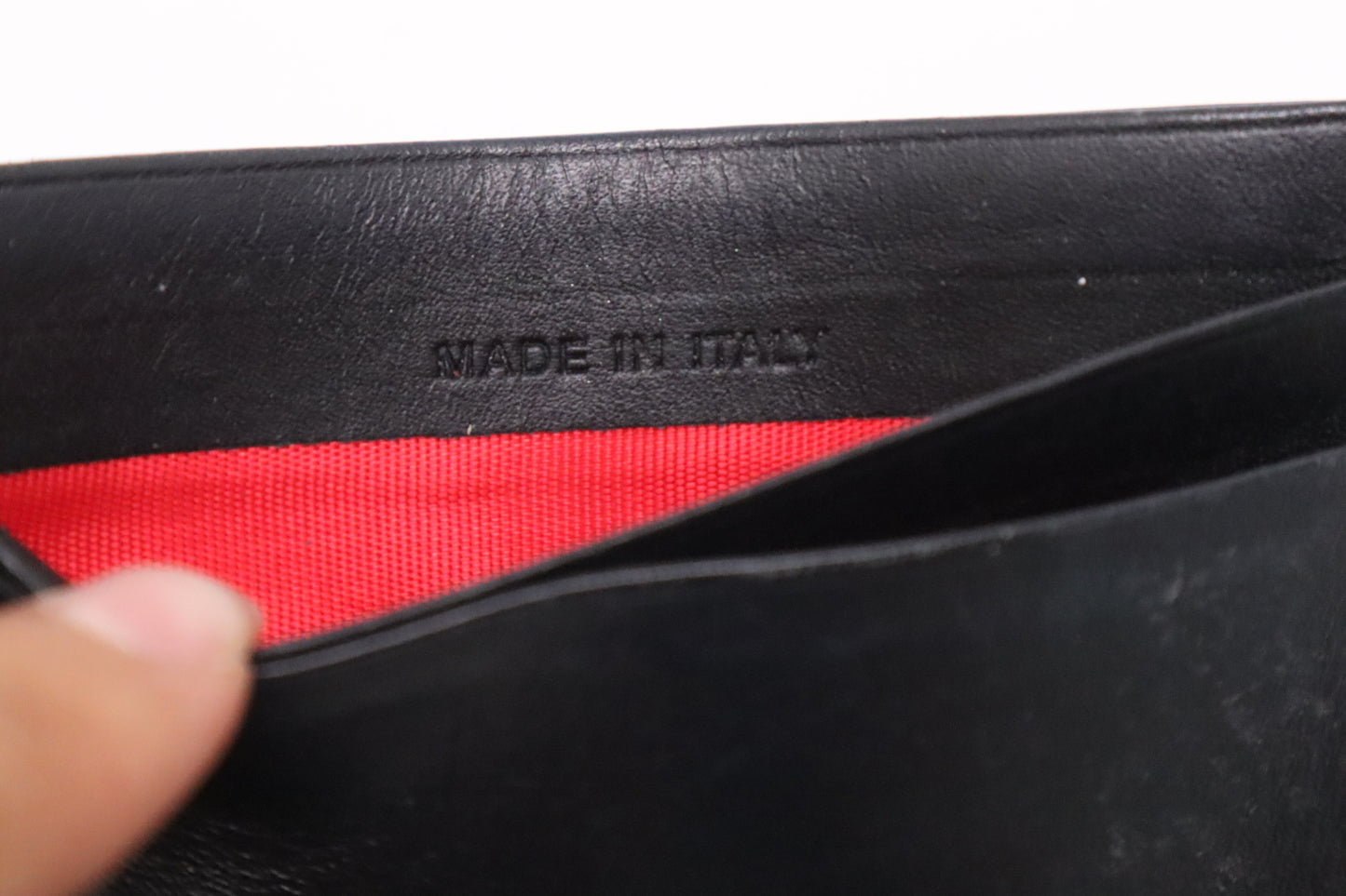 Louboutin Kios Card Holder in Black Leather