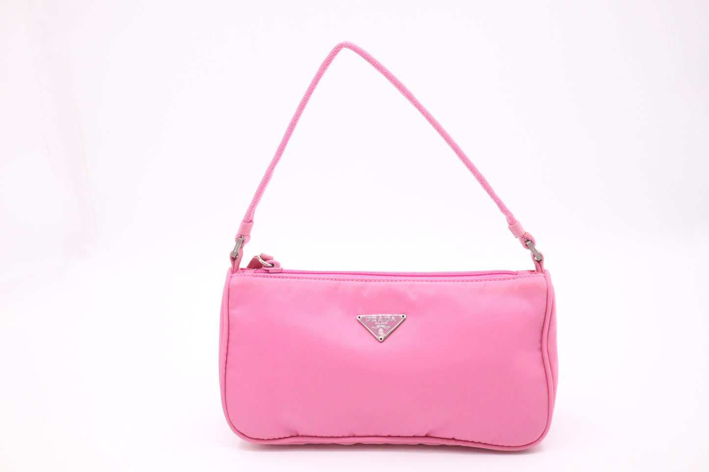 Prada Small Shoulder Bag in Pink Nylon