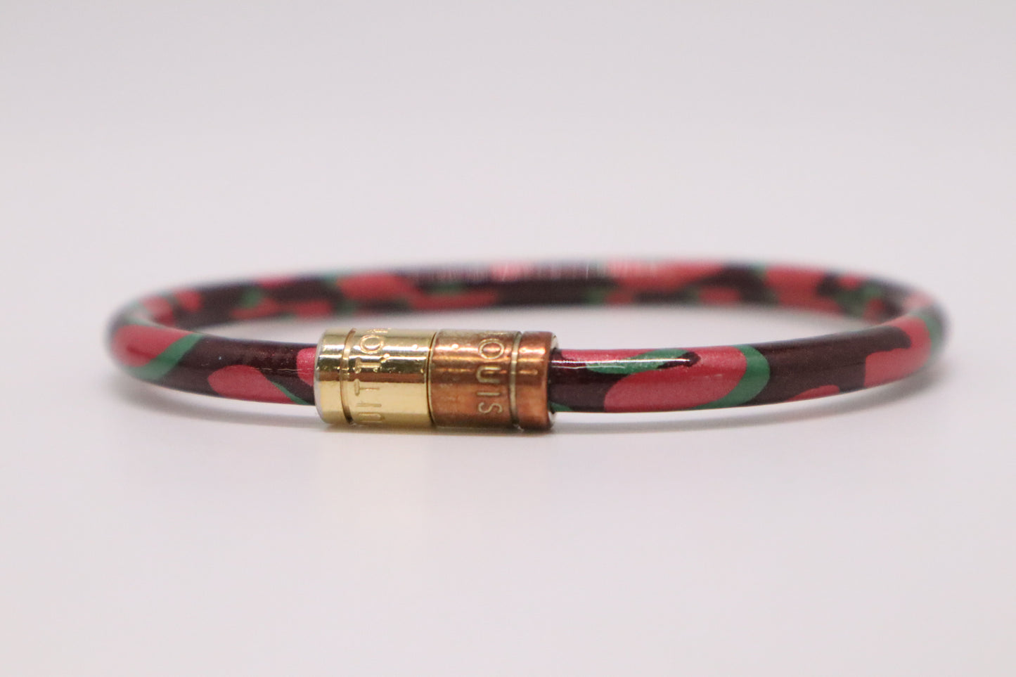 Louis Vuitton x Stephen Sprouse Keep It Bracelet in Leopard Vernis Leather