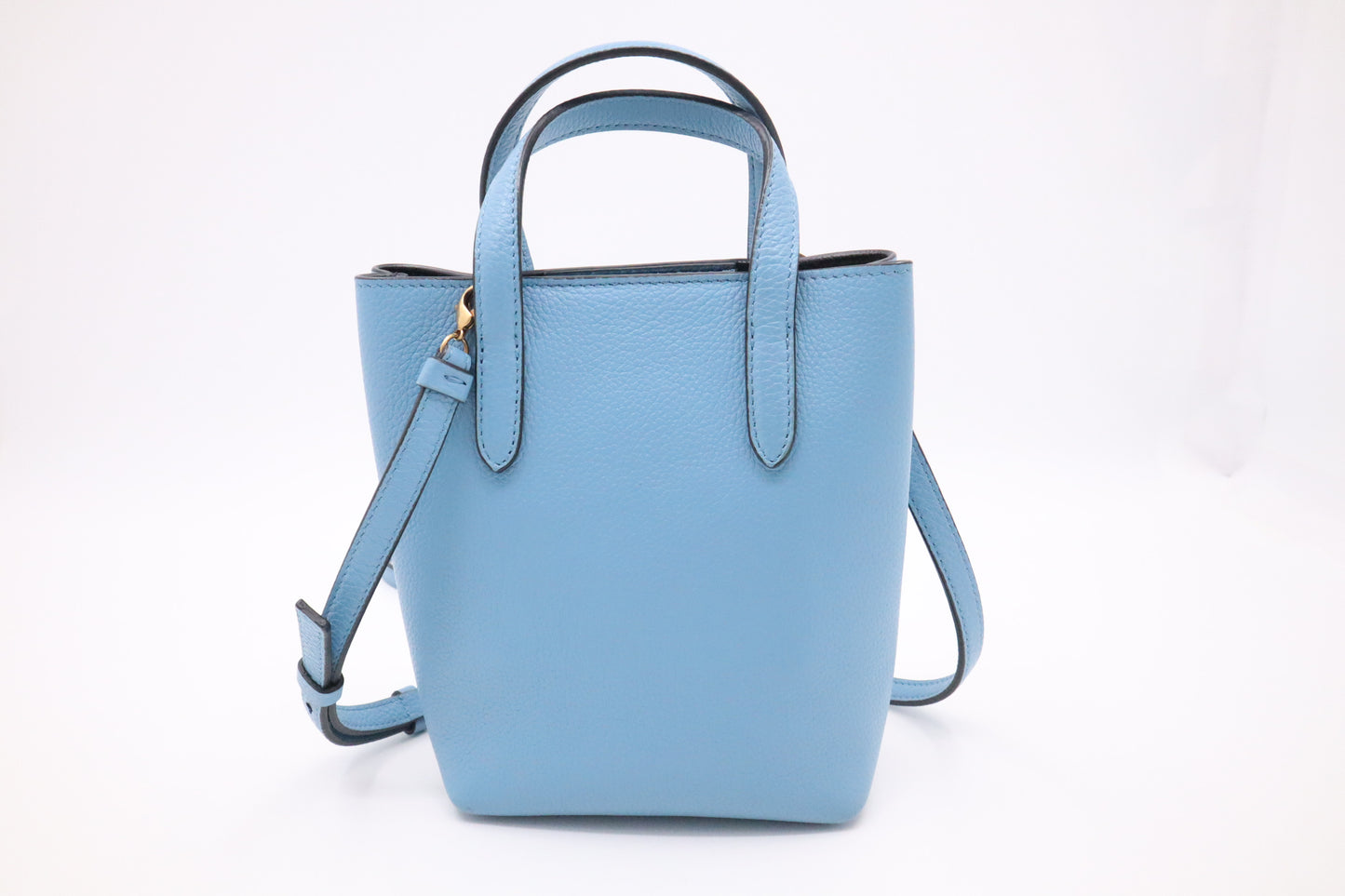 Ferragamo Mini Tote in Blue Leather