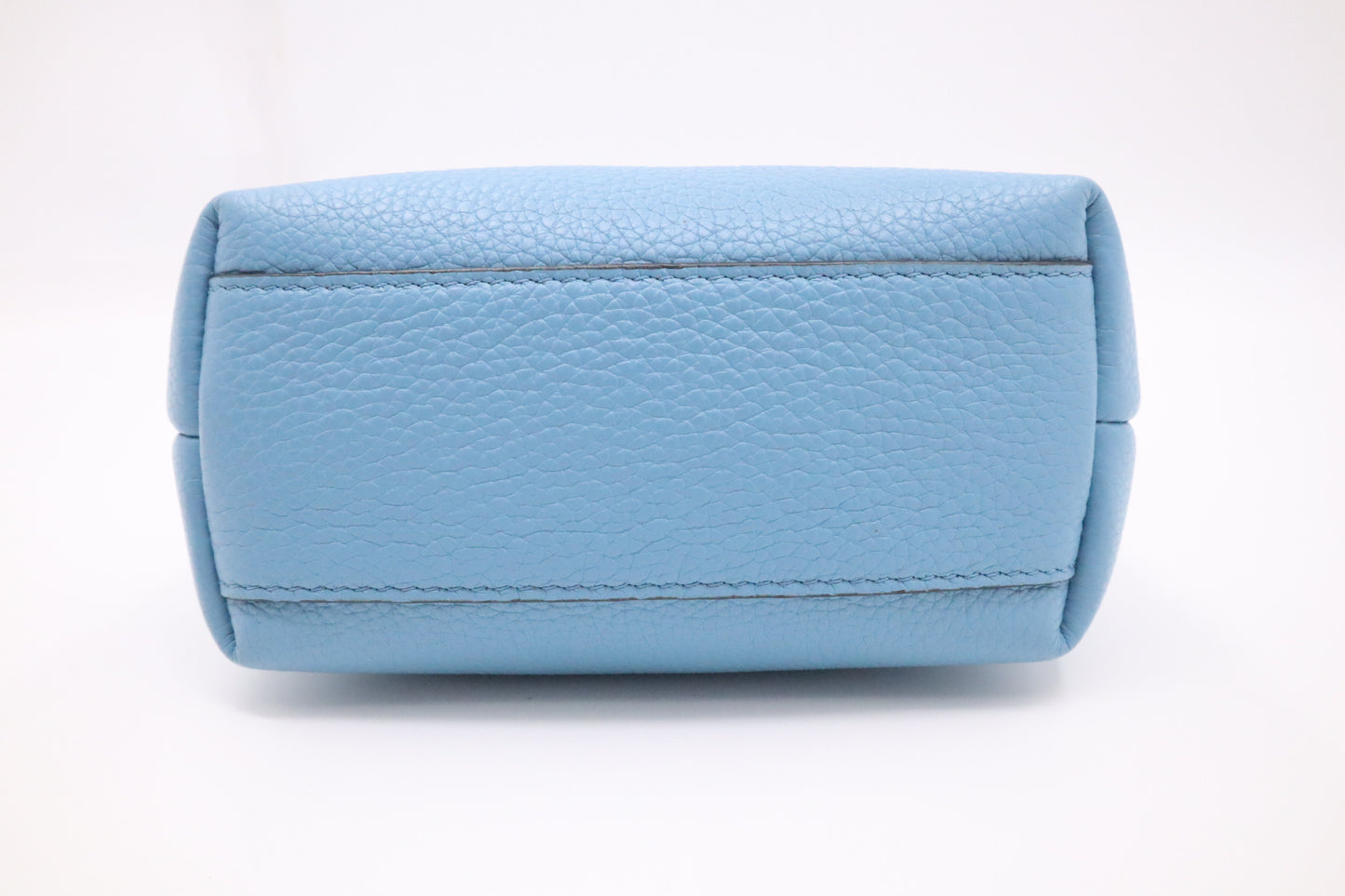 Ferragamo Mini Tote in Blue Leather