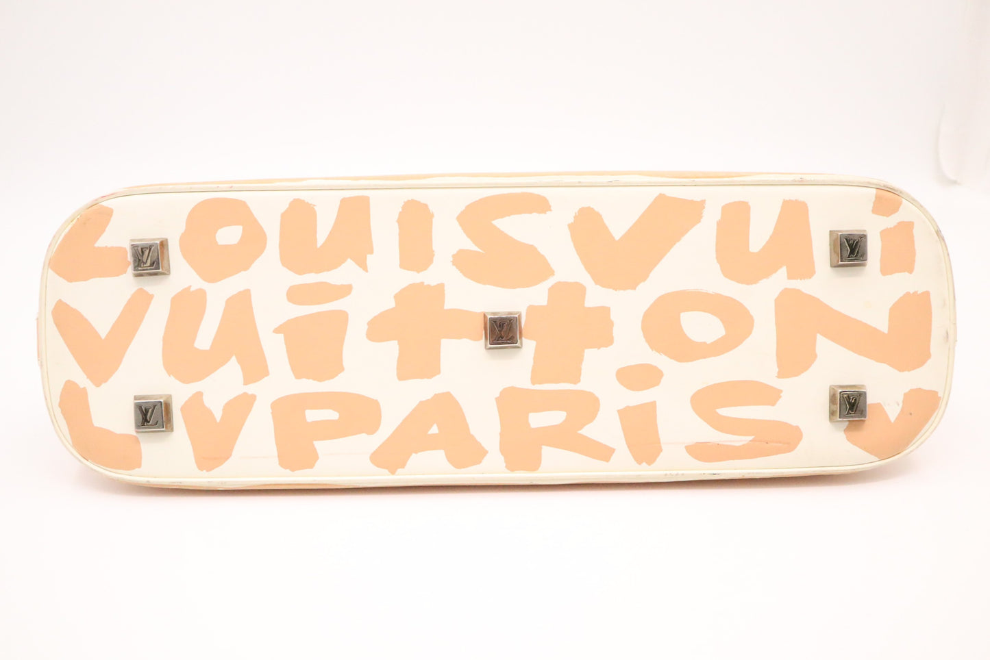 Louis Vuitton Alma in Cream and Beige Graffiti Canvas