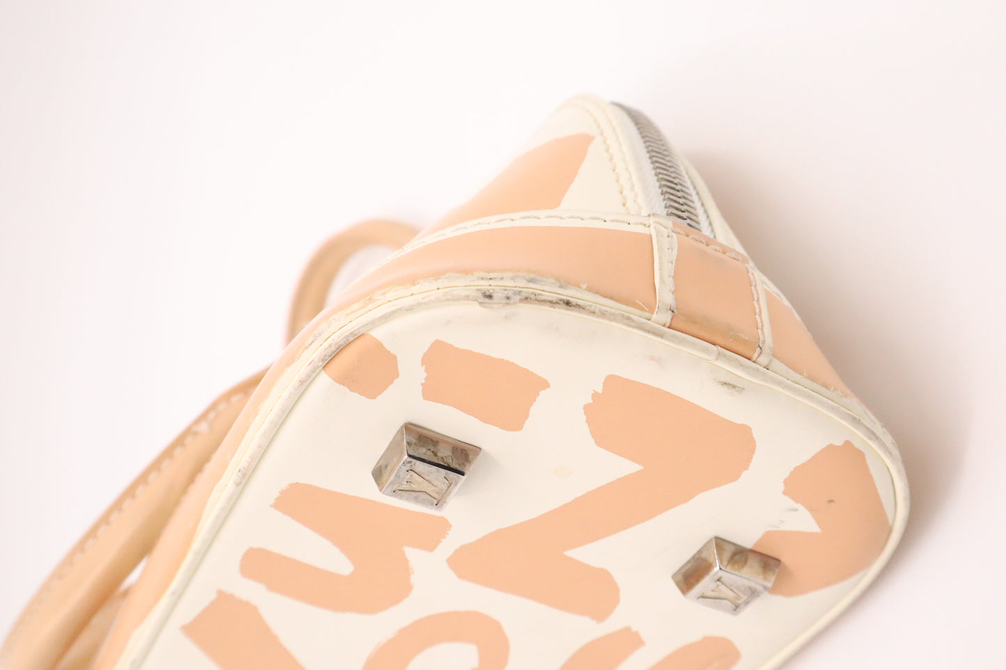 Louis Vuitton Alma in Cream and Beige Graffiti Canvas