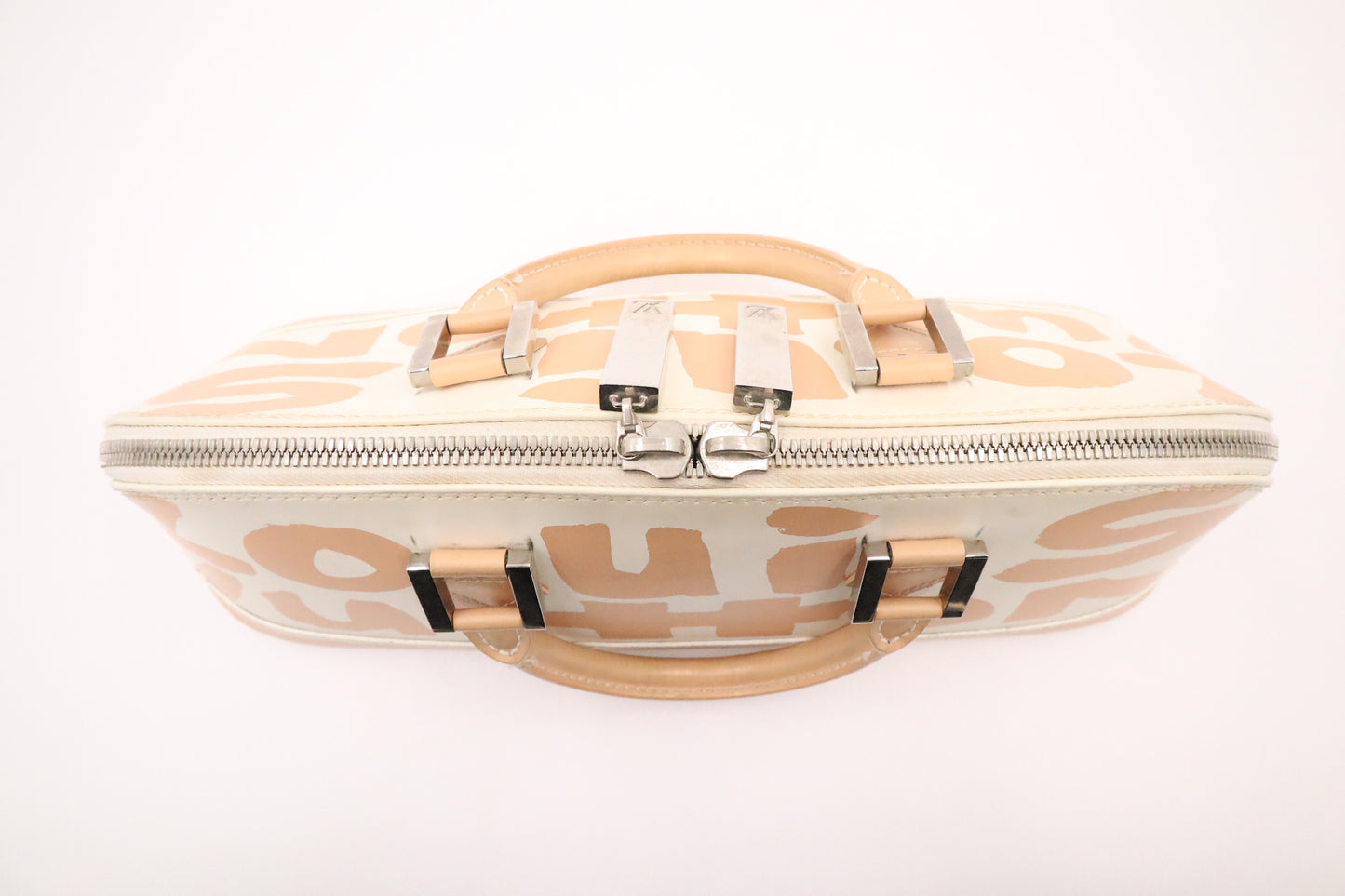 Louis Vuitton Alma in Cream and Beige Graffiti Canvas