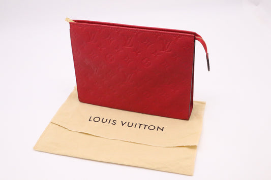 Louis Vuitton Toiletry 26 in Red Empreinte Leather