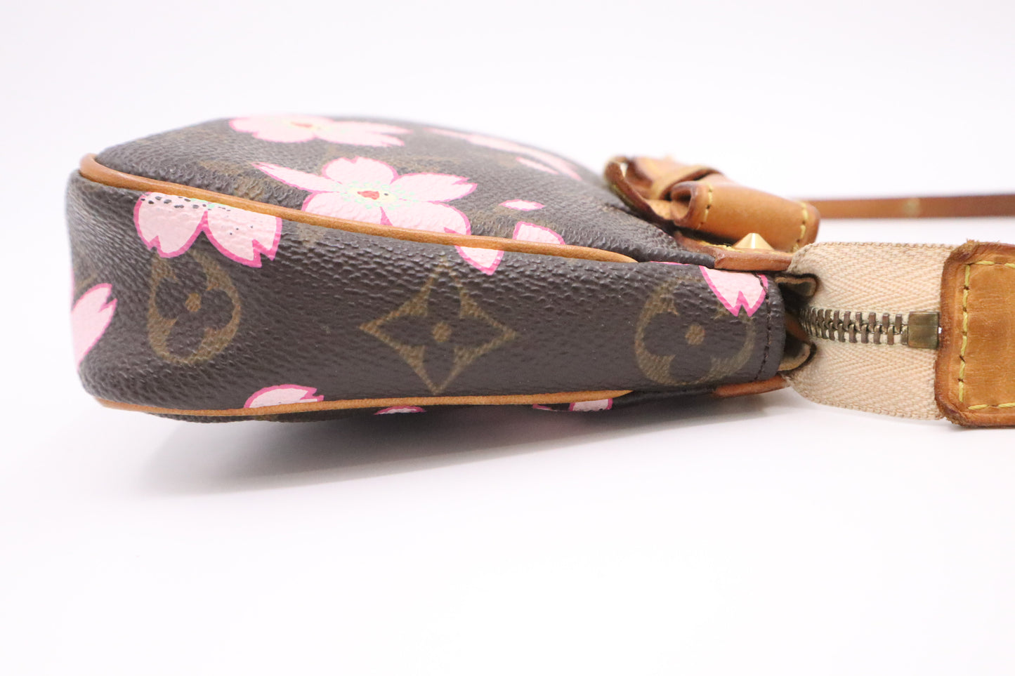 Louis Vuitton x Takashi Murakami Pochette Accessories in Blossoms Monogram Canvas