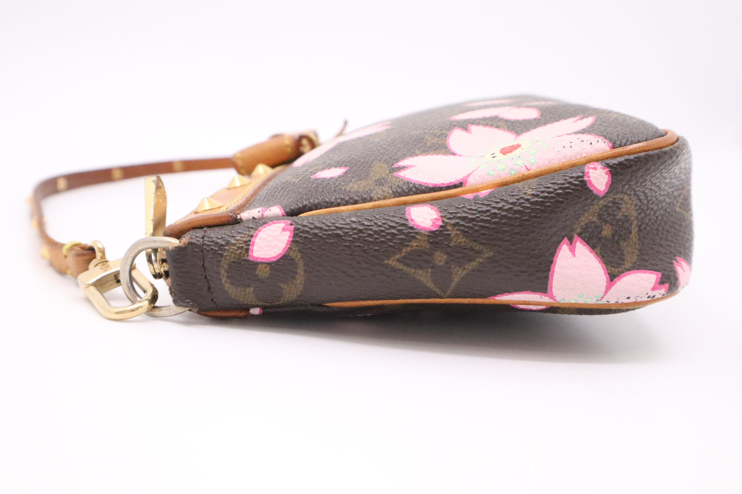 Louis Vuitton x Takashi Murakami Pochette Accessories in Blossoms Monogram Canvas