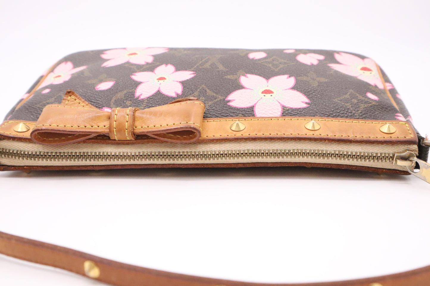 Louis Vuitton x Takashi Murakami Pochette Accessories in Blossoms Monogram Canvas