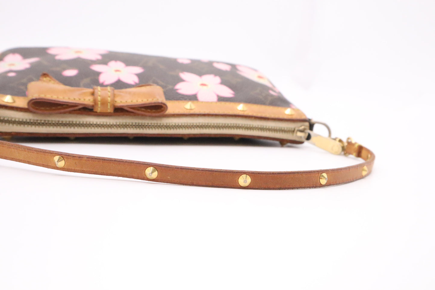 Louis Vuitton x Takashi Murakami Pochette Accessories in Blossoms Monogram Canvas