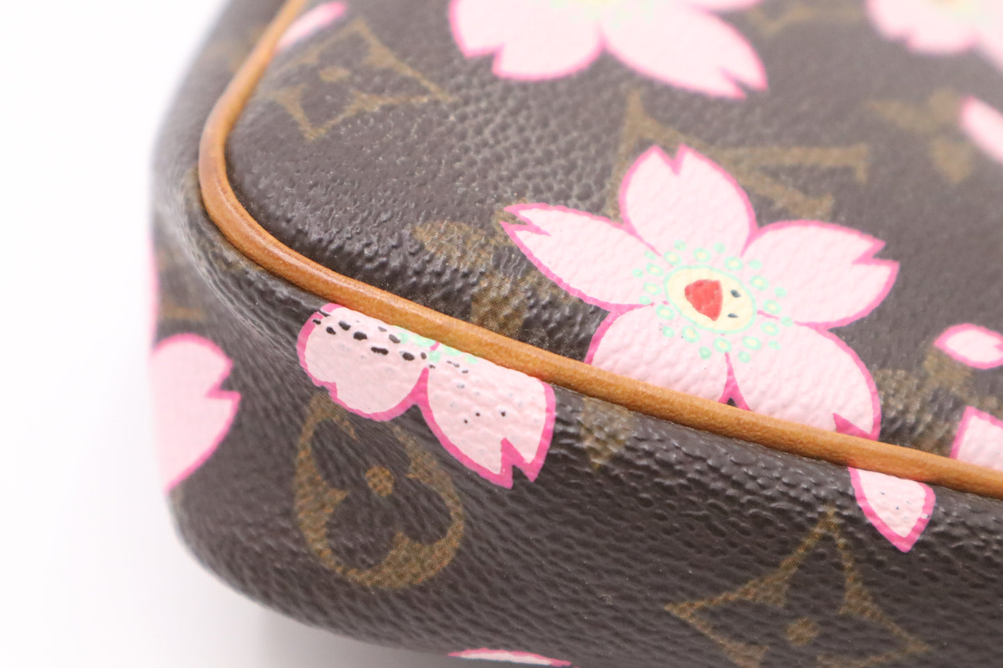 Louis Vuitton x Takashi Murakami Pochette Accessories in Blossoms Monogram Canvas