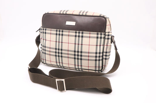 Burberry Crossbody in Nova Check Canvas