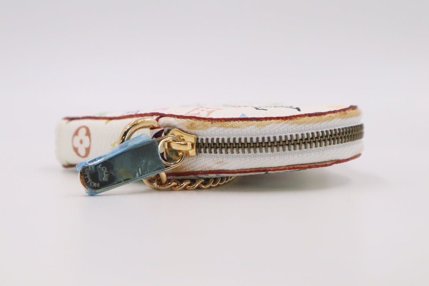 Louis Vuitton Heart Zippy in White Multicolor Monogram Canvas